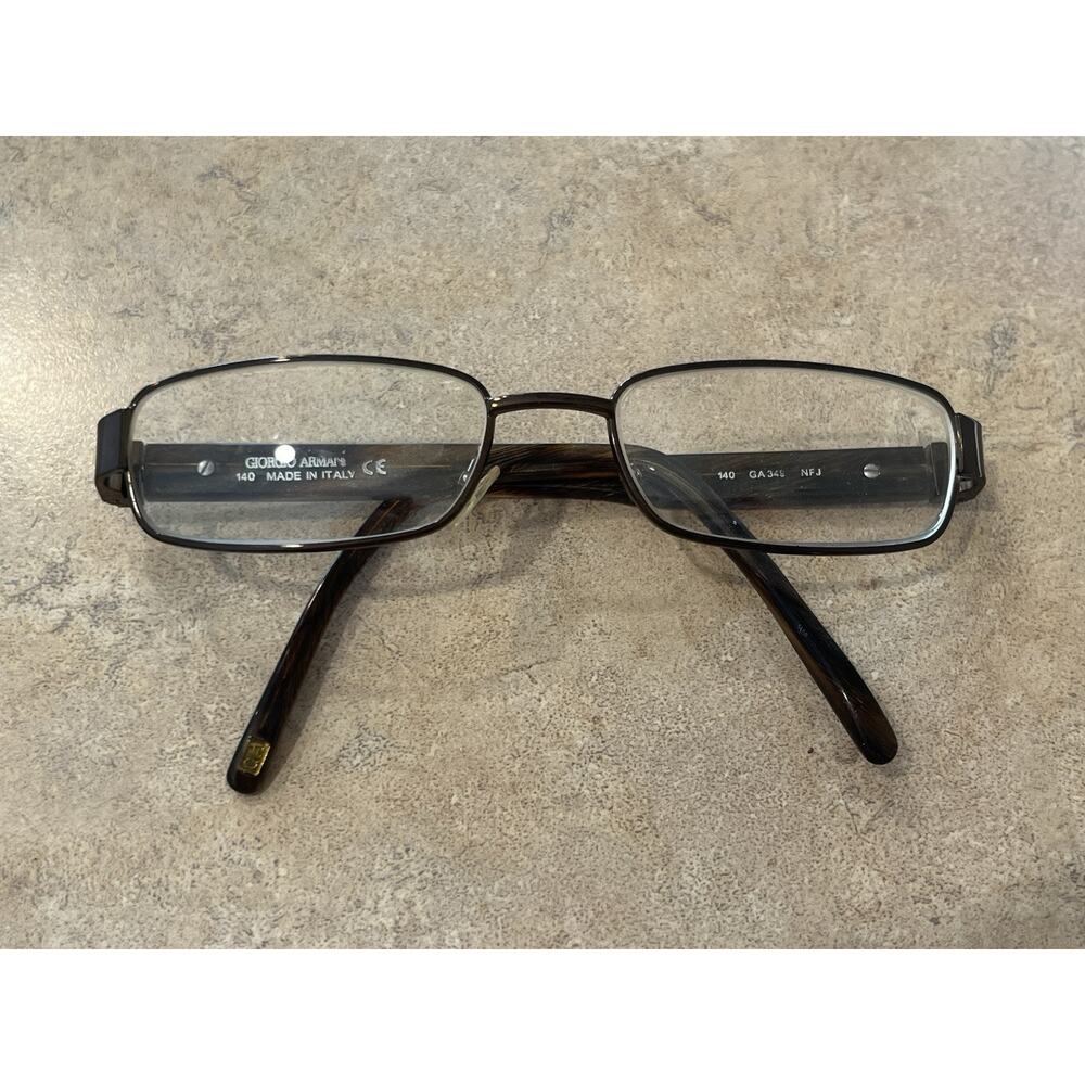 Giorgio Armani Eyeglasses Frames GA349 NFJ Tortoise Rectangular 52-17-140‎